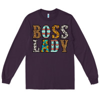 Plum western boss lady Long Sleeve Tee - HRA Design Shop