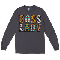 Smoke western boss lady Long Sleeve Tee - HRA Design Shop