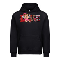 Black valentine's day cupid sunflowers love Urban Hoodie - RanaPortraitStore