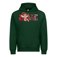Forest Green valentine's day cupid sunflowers love Urban Hoodie - RanaPortraitStore