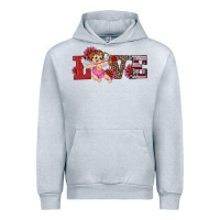 Heather Grey valentine's day cupid sunflowers love Urban Hoodie - RanaPortraitStore