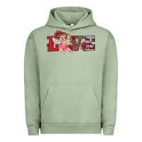 Pigment Oil Green valentine's day cupid sunflowers love Urban Hoodie - RanaPortraitStore