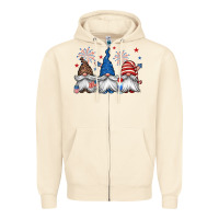 Sandshell 4th of july gnomes Zipper Hoodie - Jasminsmagicworld