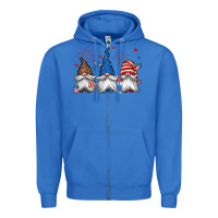 True Royal 4th of july gnomes Zipper Hoodie - Jasminsmagicworld