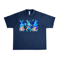 Navy autism gnomes Urban Heavy Tee - Zillion Design Studio