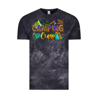 Cloud Black camping crew Vintage Tee - Zillion Design Studio
