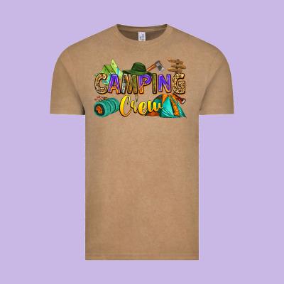 Camping Crew Vintage Tee Designed By Zillion Design Studio