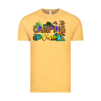 Vintage Mustard camping crew Vintage Tee - Zillion Design Studio