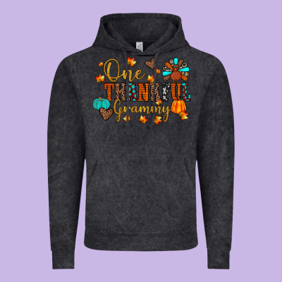 One Thankful Grammy Vintage Hoodie Designed By Jahusdesignshop