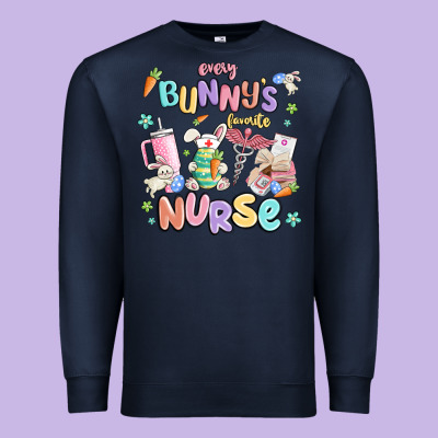 Every Favorite Bunnys Nurse Premium Sweatshirt Designed By Maliassmallbusiness