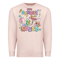 Pale Pink every favorite bunnys nurse Premium Sweatshirt - MaliasSmallBusiness