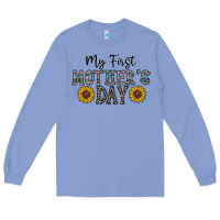 Colony Blue my first mother's day Long Sleeve Tee - CowhideDigitalArt
