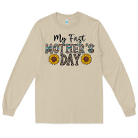 Mushroom my first mother's day Long Sleeve Tee - CowhideDigitalArt