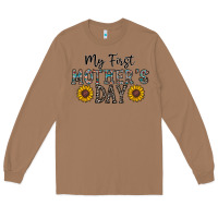 Toasted Coconut my first mother's day Long Sleeve Tee - CowhideDigitalArt