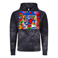 Cloud Black puerto rico hearts Vintage Hoodie - Zillion Design Studio