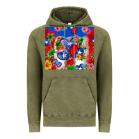 Vintage Olive puerto rico hearts Vintage Hoodie - Zillion Design Studio