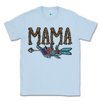 Dusty Blue mama Classic Tee - CowhideDigitalArt