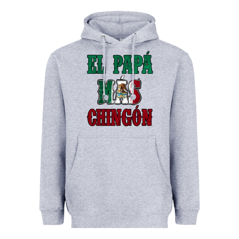 El Papa Mas Chingon Mexican Flag Heavyweight Hoodie by Jasminsmagicworld | Teevron