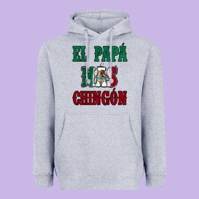 El Papa Mas Chingon Mexican Flag Heavyweight Hoodie Designed By Jasminsmagicworld