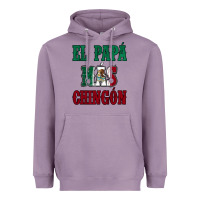 Lavender El Papa Mas Chingon Mexican Flag Heavyweight Hoodie - Jasminsmagicworld