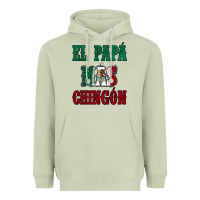 Matcha El Papa Mas Chingon Mexican Flag Heavyweight Hoodie - Jasminsmagicworld