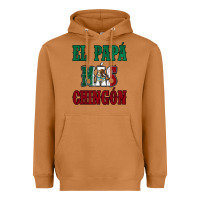 Meerkat El Papa Mas Chingon Mexican Flag Heavyweight Hoodie - Jasminsmagicworld