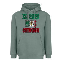 Sage El Papa Mas Chingon Mexican Flag Heavyweight Hoodie - Jasminsmagicworld