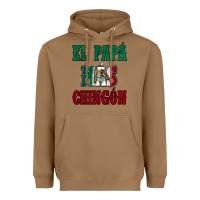 Toasted Coconut El Papa Mas Chingon Mexican Flag Heavyweight Hoodie - Jasminsmagicworld