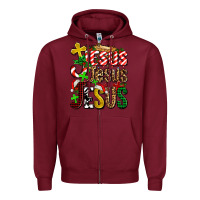 Burgundy jesus jesus jesus Zipper Hoodie - AdoDesignShop