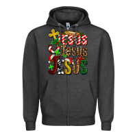 Charcoal Heather jesus jesus jesus Zipper Hoodie - AdoDesignShop