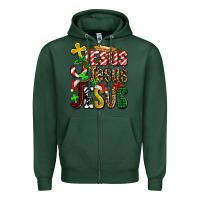 Sports Green jesus jesus jesus Zipper Hoodie - AdoDesignShop