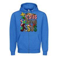 True Royal jesus jesus jesus Zipper Hoodie - AdoDesignShop