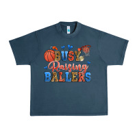 Midnight Navy busy raising ballers basketball Urban Heavy Tee - Zillion Design Studio