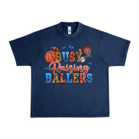 Navy busy raising ballers basketball Urban Heavy Tee - Zillion Design Studio