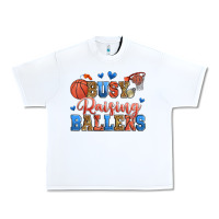 White busy raising ballers basketball Urban Heavy Tee - Zillion Design Studio