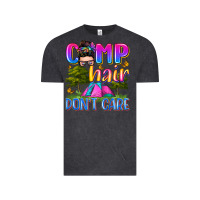 Vintage Black camp hair don't care Vintage Tee - Zillion Design Studio