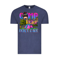 Vintage Denim camp hair don't care Vintage Tee - Zillion Design Studio