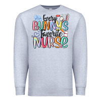 Heather Grey every bunny's favorite nurse Premium Sweatshirt - MaliasSmallBusiness