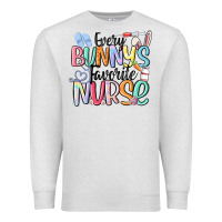 Oatmeal Heather every bunny's favorite nurse Premium Sweatshirt - MaliasSmallBusiness