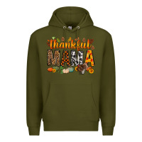 Army Green thankful mama bbs Premium Hoodie - BundleAndBundleShop