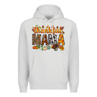 Dove Grey thankful mama bbs Premium Hoodie - BundleAndBundleShop