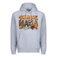 Heather Grey thankful mama bbs Premium Hoodie - BundleAndBundleShop