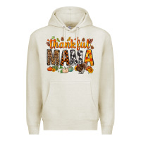 Oatmeal Heather thankful mama bbs Premium Hoodie - BundleAndBundleShop