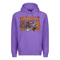 Purple thankful mama bbs Premium Hoodie - BundleAndBundleShop