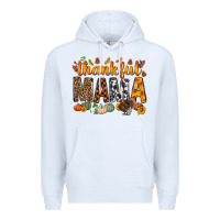 White thankful mama bbs Premium Hoodie - BundleAndBundleShop