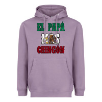 Lavender El Papa Mas Chingon Mexican Flag Heavyweight Hoodie - Jasminsmagicworld