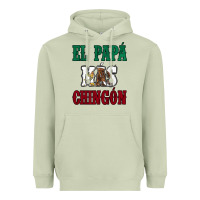 Matcha El Papa Mas Chingon Mexican Flag Heavyweight Hoodie - Jasminsmagicworld