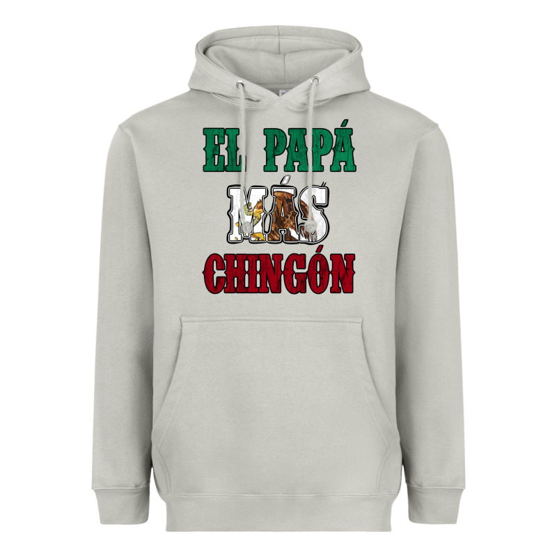 El Papa Mas Chingon Mexican Flag Heavyweight Hoodie by Jasminsmagicworld | Teevron