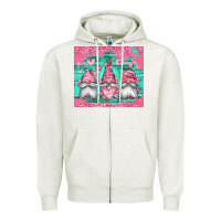 Oatmeal Heather valentines day gnomes Zipper Hoodie - Jasminsmagicworld