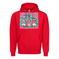 Red valentines day gnomes Zipper Hoodie - Jasminsmagicworld